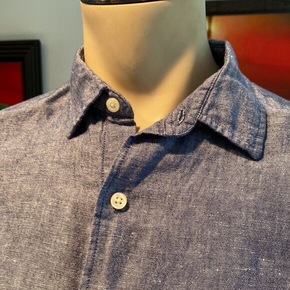Z GAP Small Long Sleeve Casual Button Down Standard Fit Chest Pocket - Picture 2 of 7